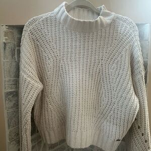 Hollister White Knit Sweater